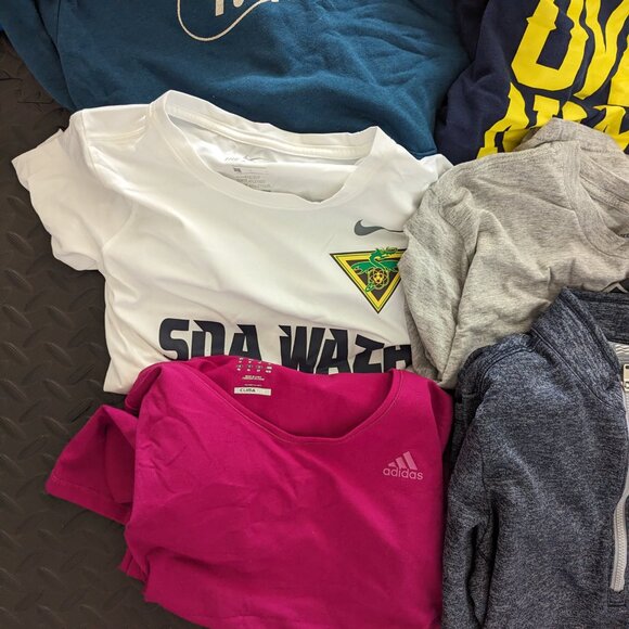 Lot of Mixed Mens Womens Kids Nike Adidas Shirts 8 Pc Reseller Bundle - Picture 2 of 5